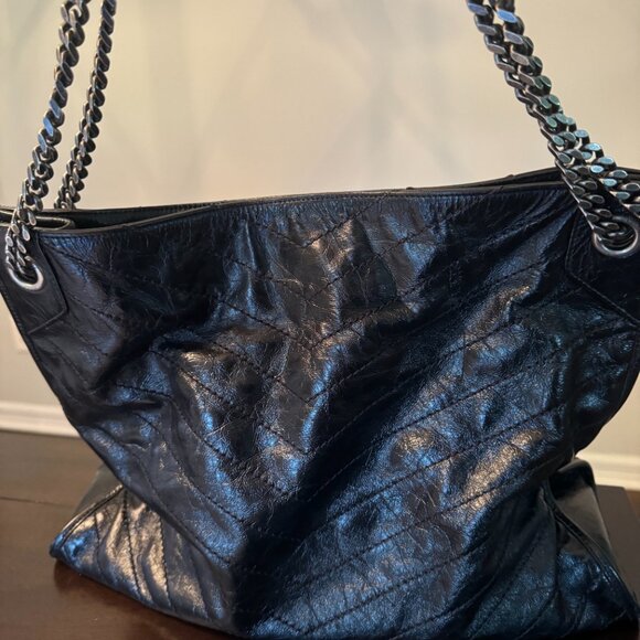 Saint Laurent Niki Black Leather Shoulder Bag | YSL Bag | Designer - Picture 4 of 7